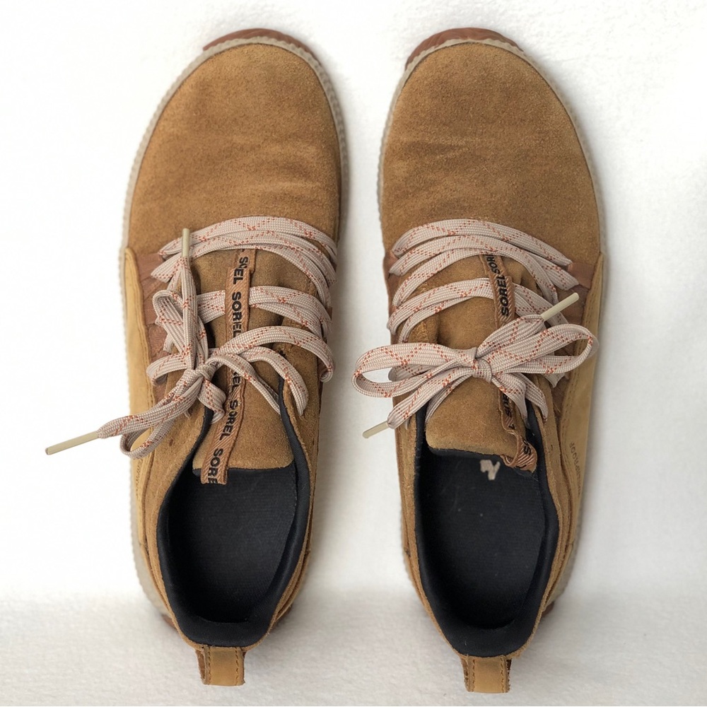 Sorel Out ‘N About Plus waterproof low top sneakers -women’s size 7.5 -tan/brown - Picture 5 of 9